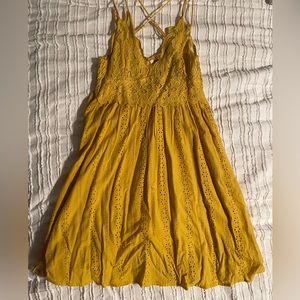 Adjustable dress in yellow - size L
